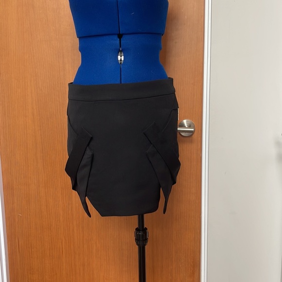 Ksubi Black Low Slung Killer Cool Black Mini Skirt - Picture 2 of 7